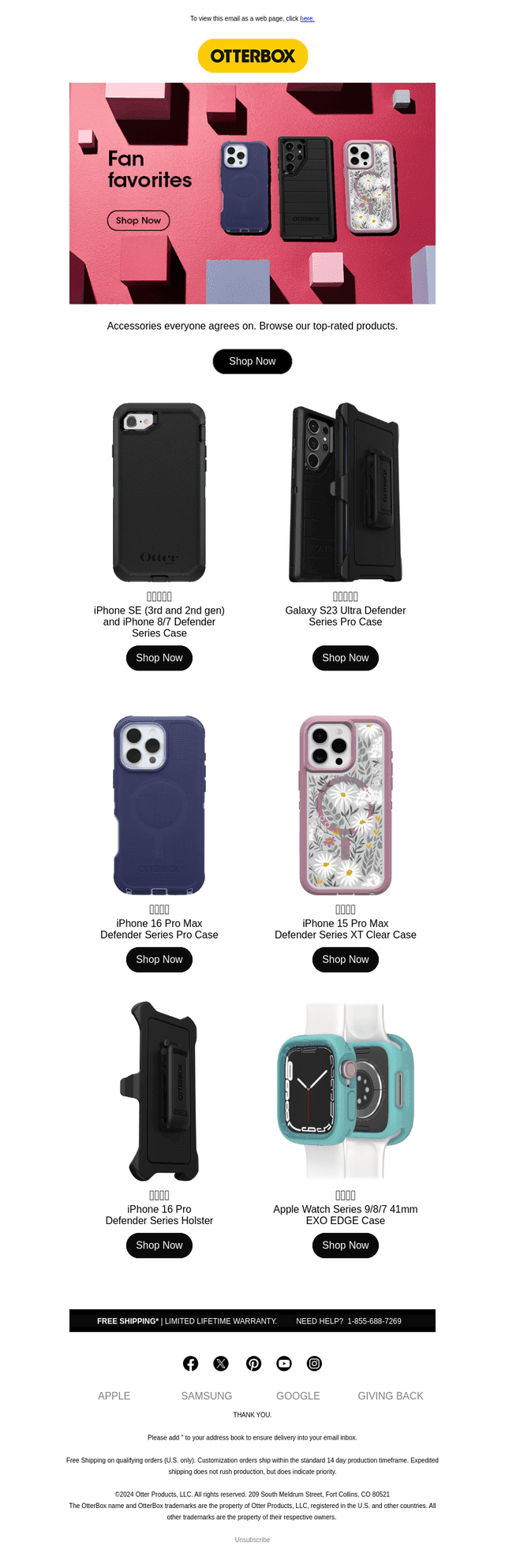 OtterBox email from Tue, Mar 18, 2025