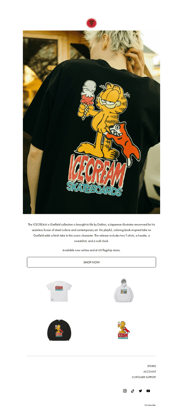 Now Available: ICECREAM x Garfield