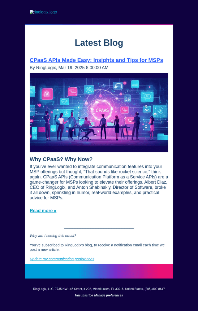 CPaaS APIs Made Easy: Insights and Tips for MSPs