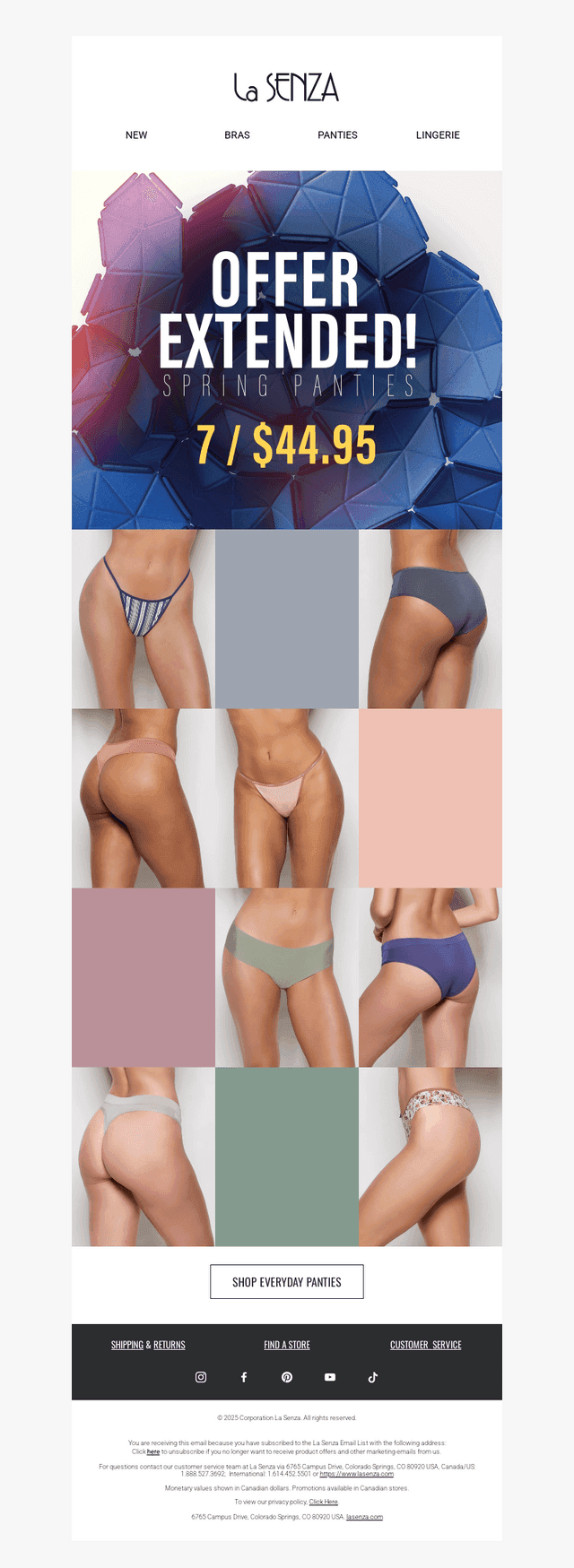 EXTENDED 🚨 Panties 7/$44.95
