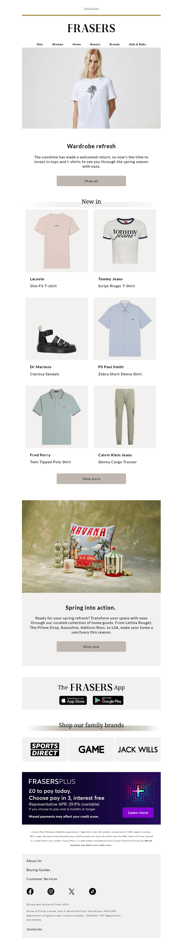 New arrivals inside