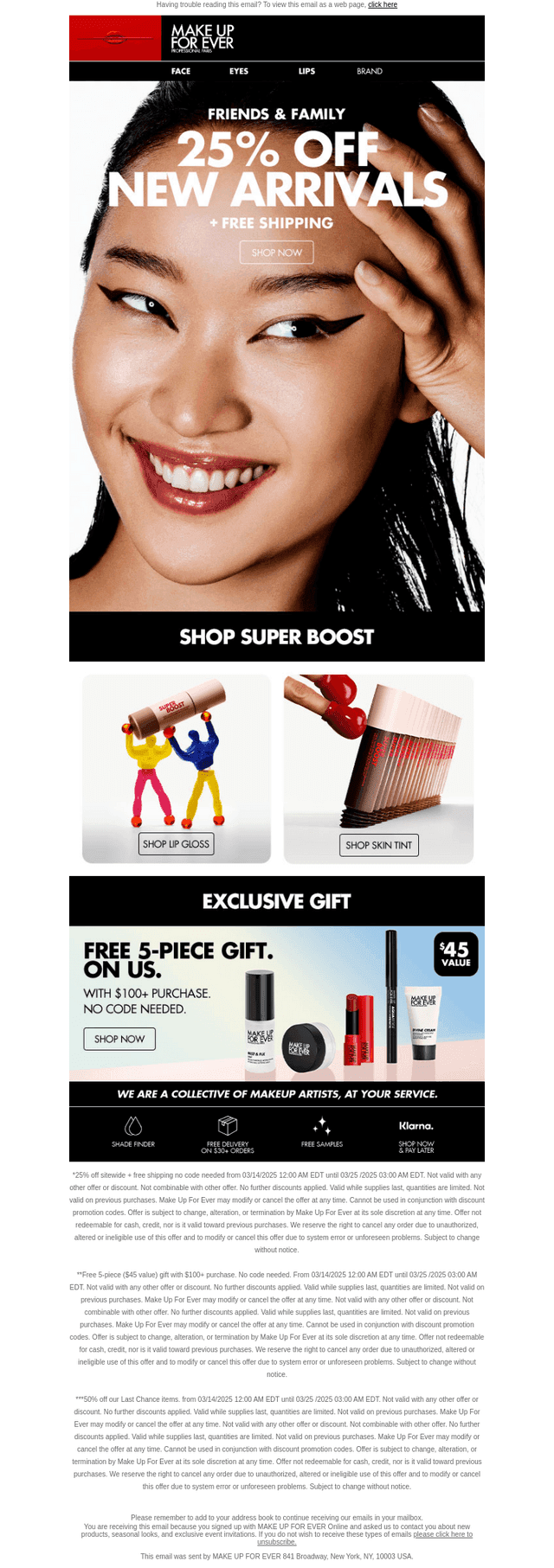 SAVE BIG WITH 25% OFF ❣ + FREE GIFTS*