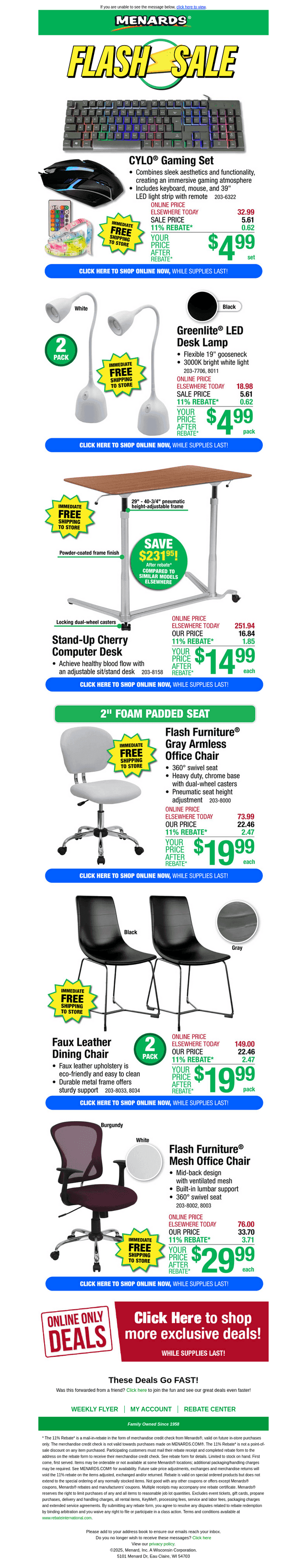 Stand-Up Computer Desk ONLY $14.99 After Rebate*!