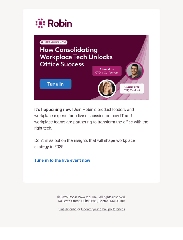 We’re live! Join the workplace conversation happening now