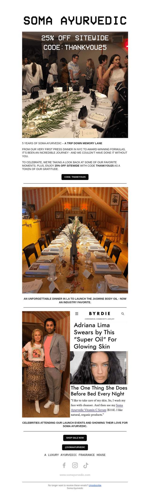 Soma Ayurvedic email from Wed, Mar 19, 2025