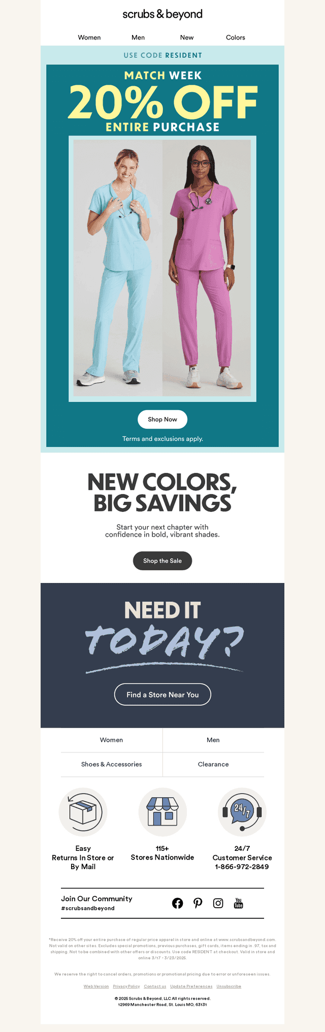 Save 20% Off New Colors