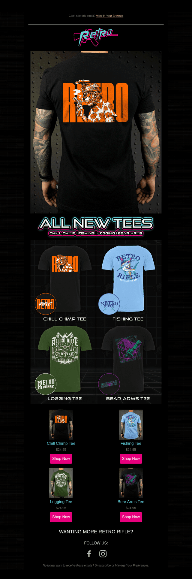 Four NEW Tees just dropped!