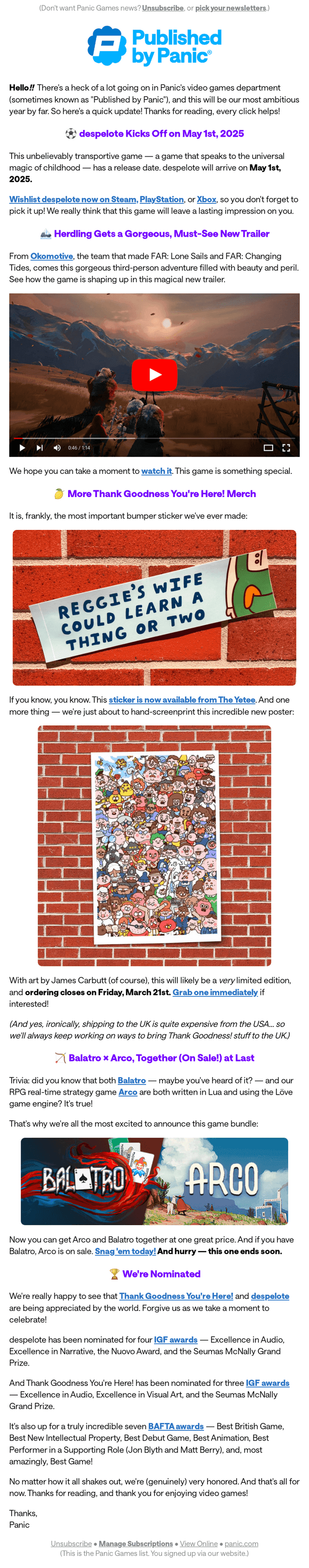 Panic email from Thu, Mar 20, 2025