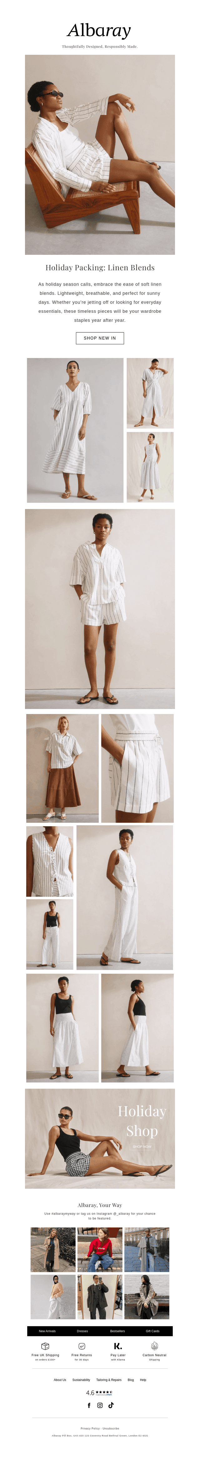 Holiday Packing: Linen Blends