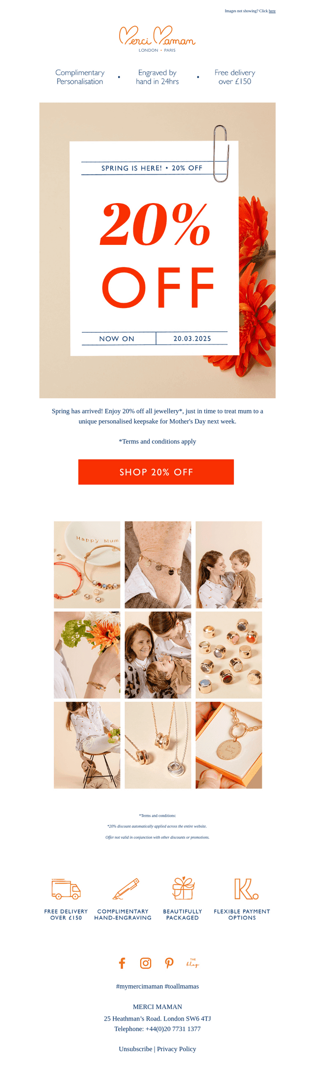 20% off starts now