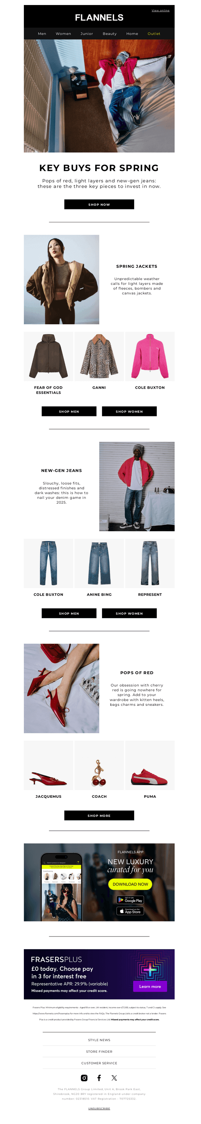 Key buys for spring