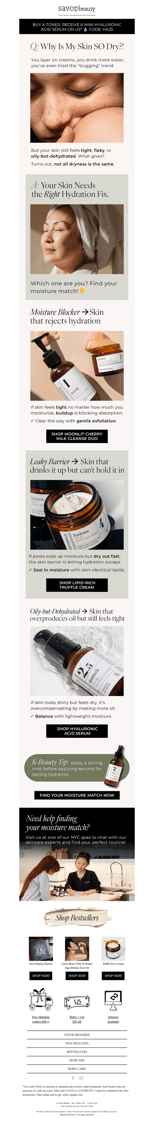 Find Your Custom Moisture-Match