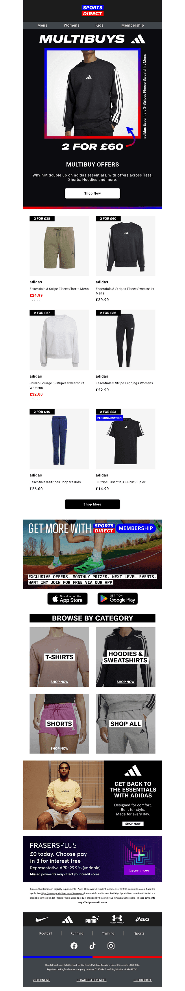 adidas: Multibuy Offers