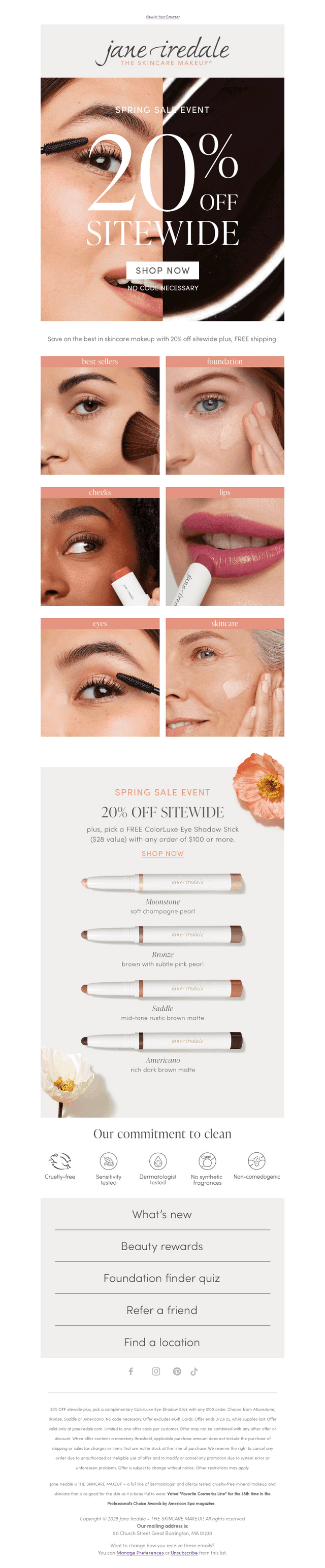 Spring into savings! 20% OFF sitewide