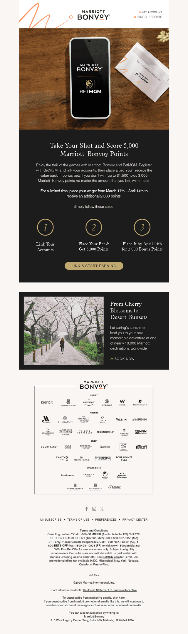 Earn up to 5,000 Marriott Bonvoy Points…