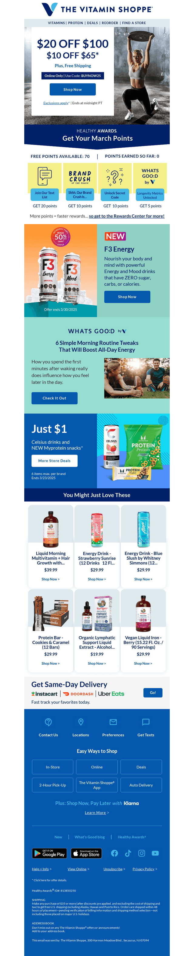 Code BUYNOW25 saves  how much?
