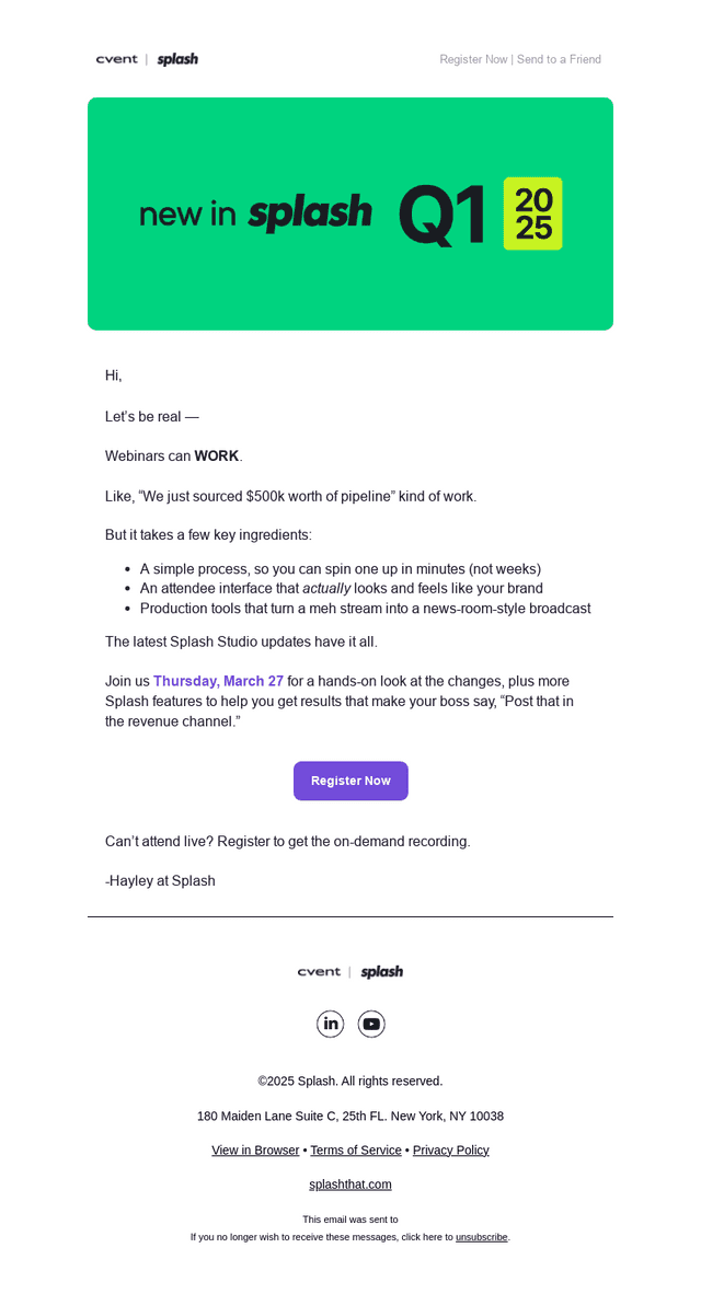 [Invite] No more “meh” webinars in 2025