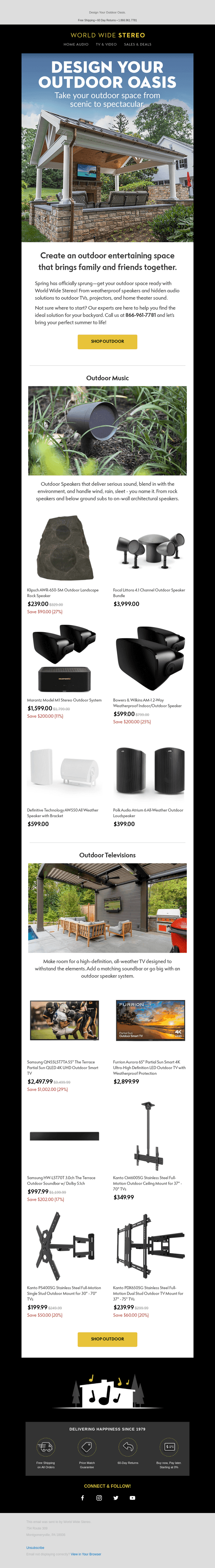 World Wide Stereo email from Thu, Mar 20, 2025