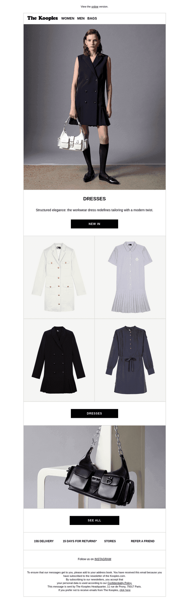 Workwear dresses | The Kooples