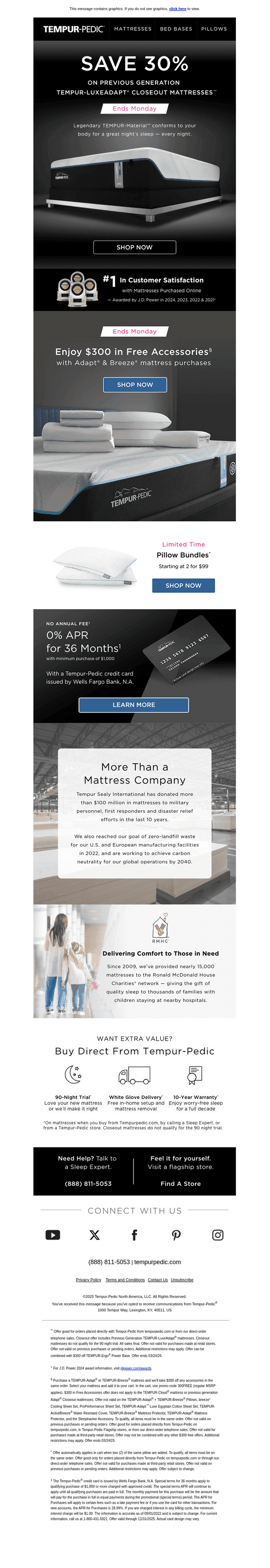 Mattress closeout this weekend – Save 30%