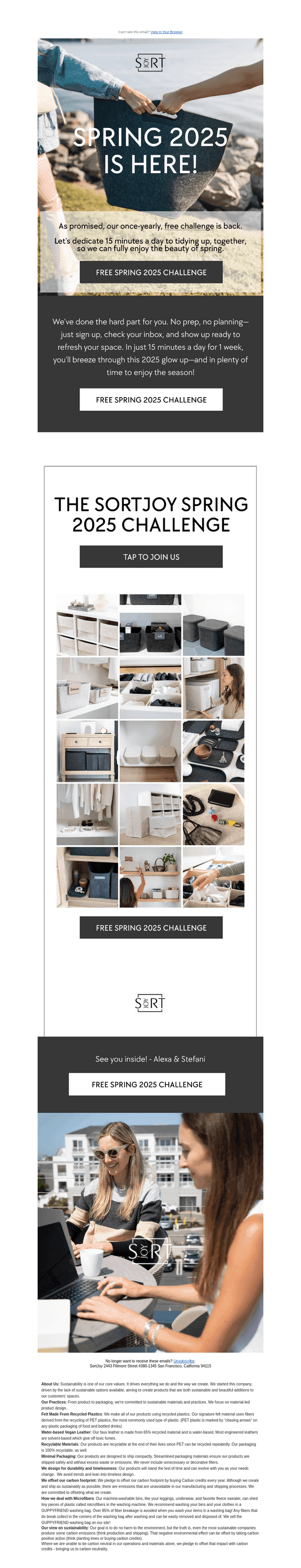As promised – free access to our once-yearly Spring Challenge!