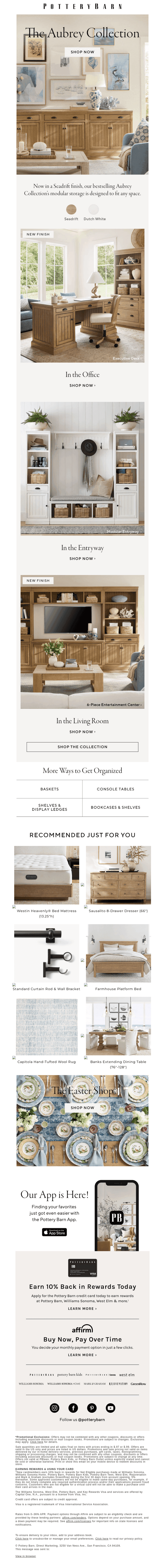 Aubrey is designed for your space