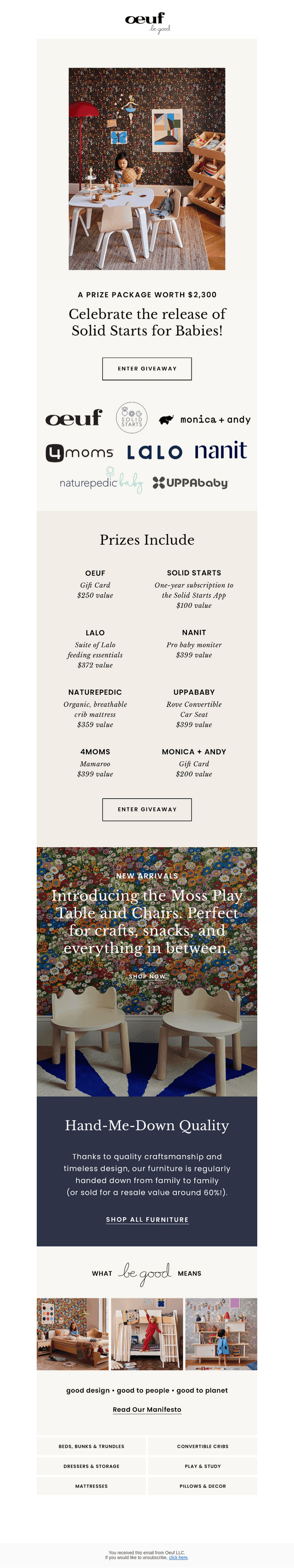 Win a prize package worth $2,300!