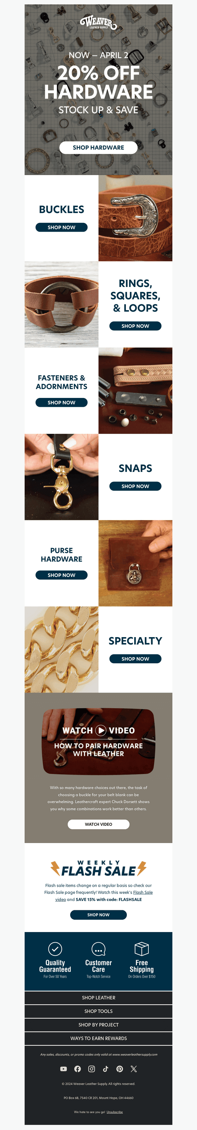 Stock Up & Save! 20% off Hardware