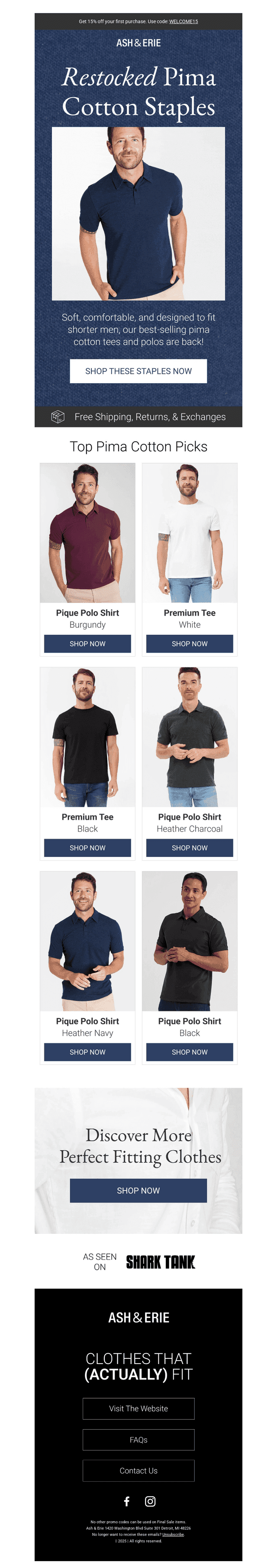 Restocked Pima Staples