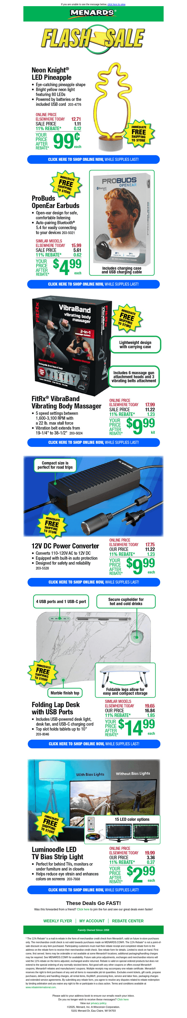 Folding Lap Desk ONLY $14.99 After Rebate*!