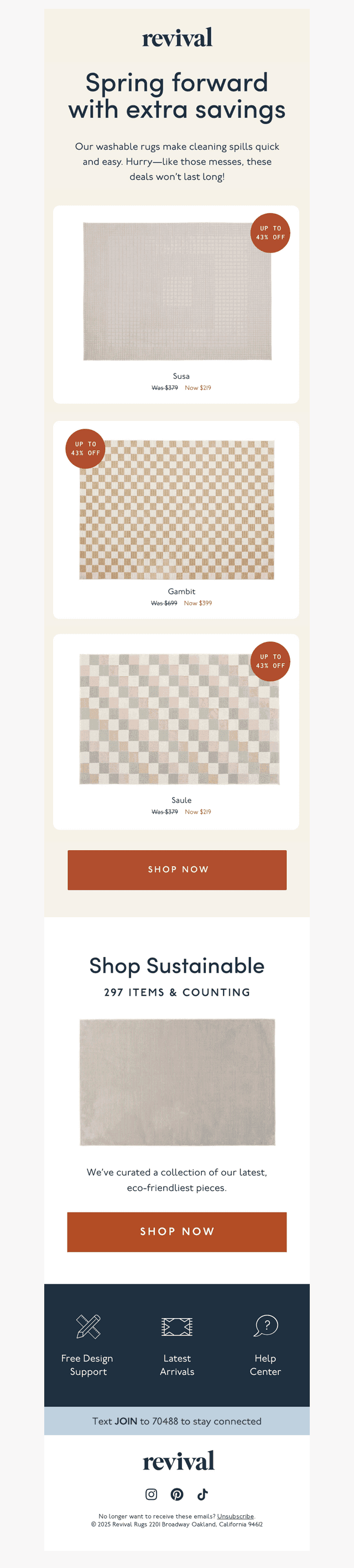 Get up to 43% off