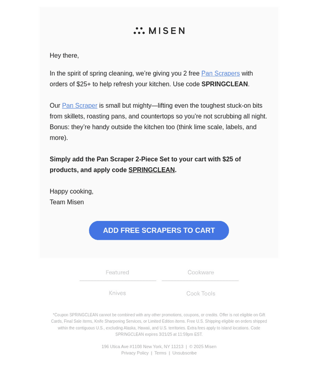 Today Only: Free Spring Cleaning Gift