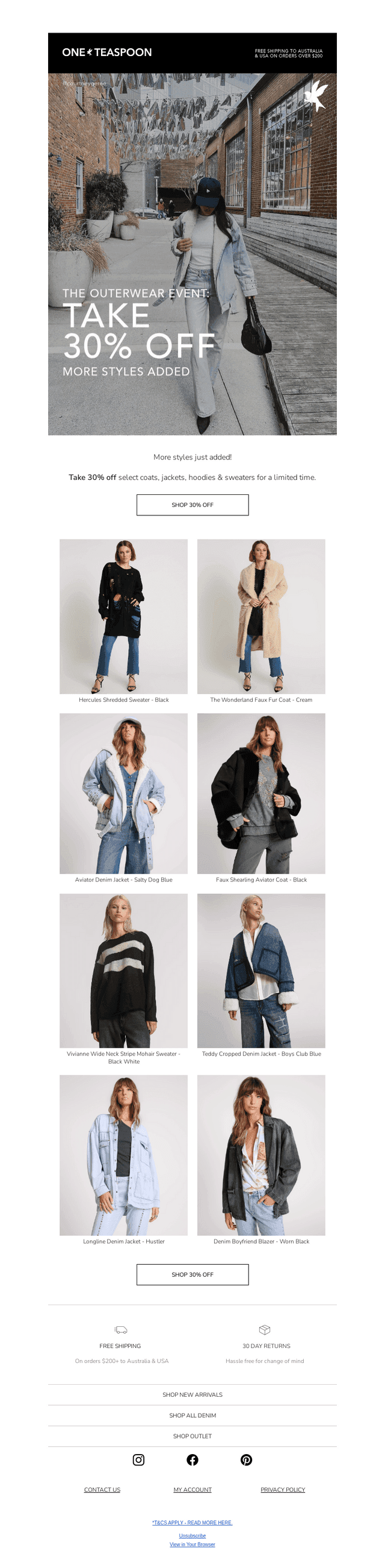 30% Off Coats, Jackets & Sweaters: More Added 🚨