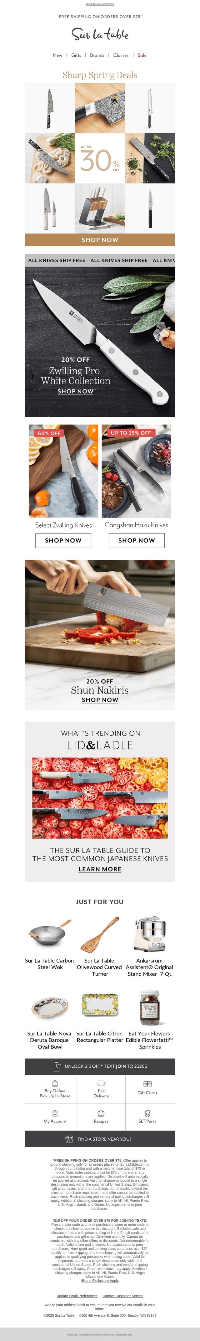 Make the cut with savings on our sharpest brands.