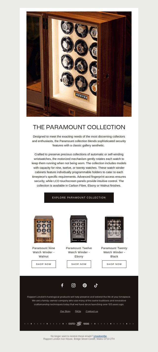 Paramount: For serious timepiece collections