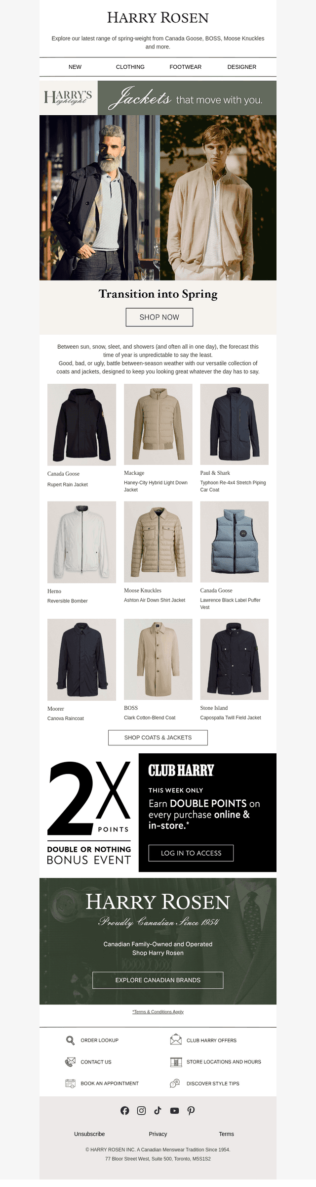 SPRING NEW ARRIVALS: Lightweight Coats & Jackets