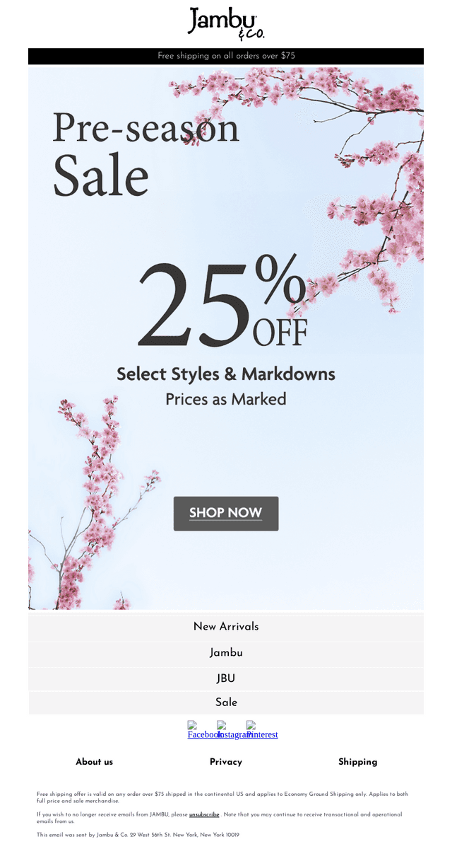 Grab 25% Off Before The Season Starts!