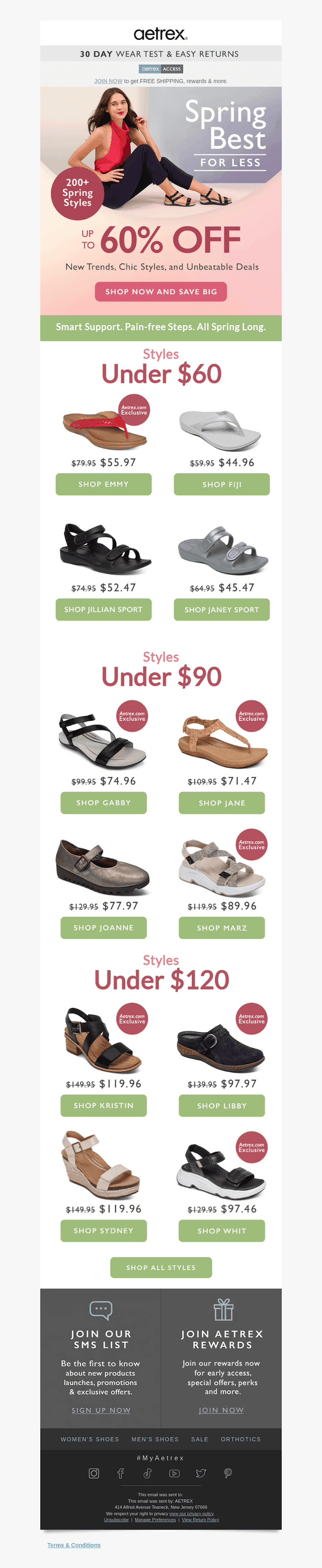 🌸Up to 60% OFF 200+ Styles! Spring into Savings!