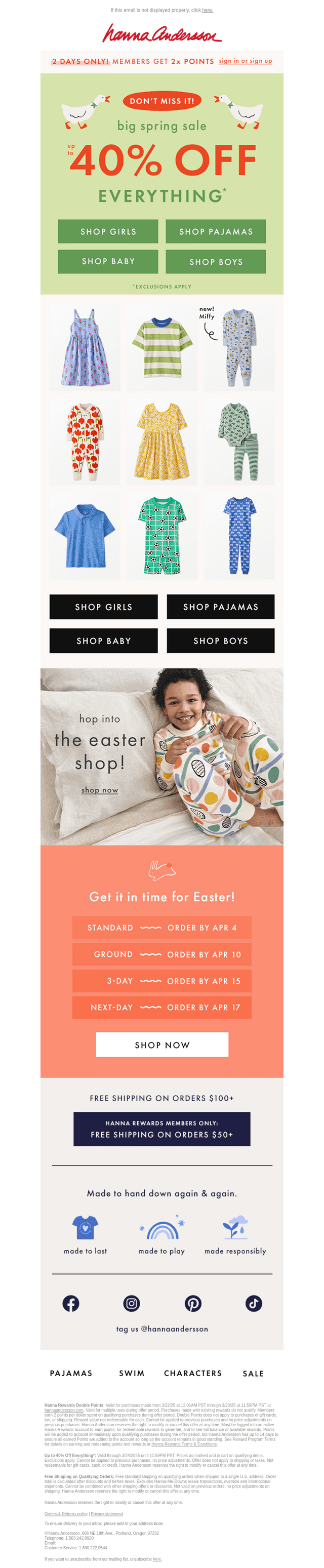 2 Days Only: 2x Points + Up To 40% Off