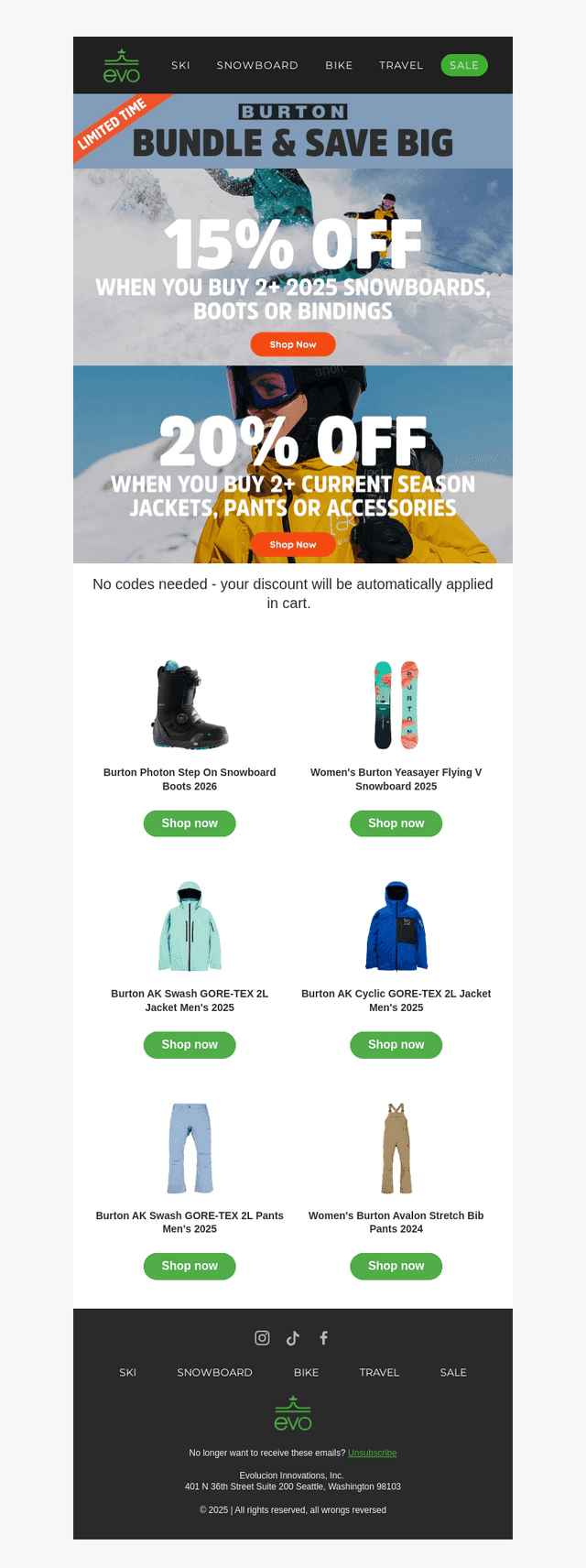 Limited Time: Burton Bundle Deals