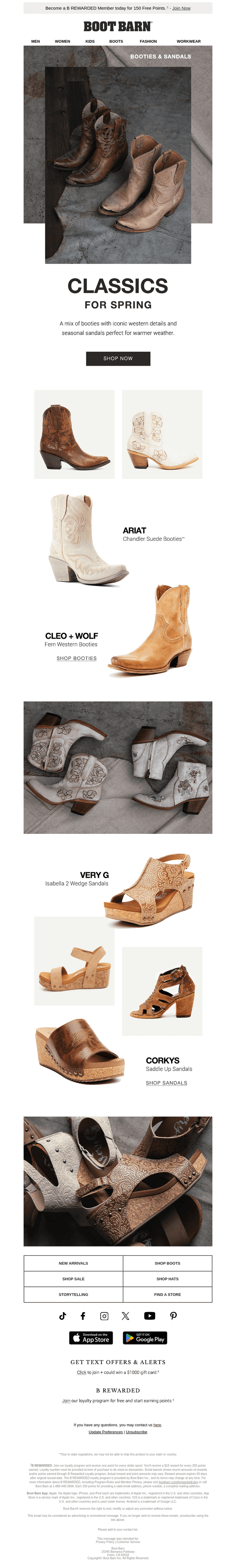 Spring Booties & Sandals