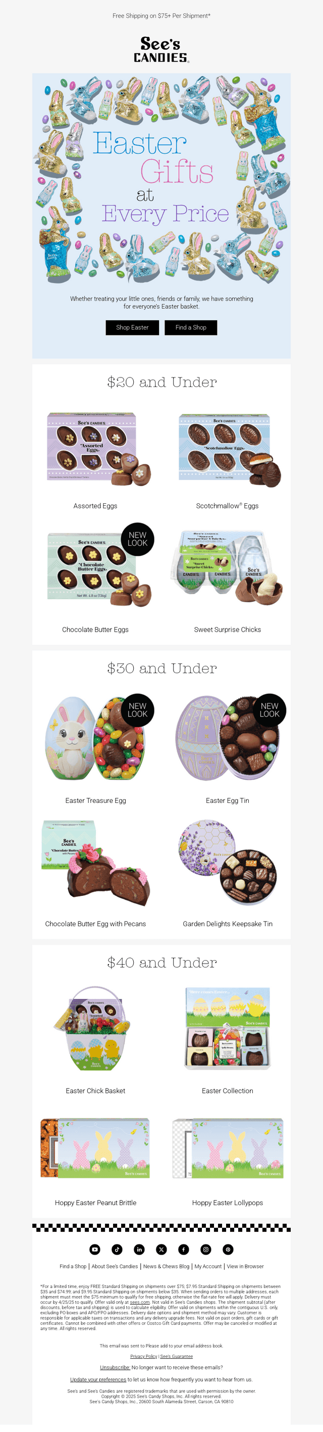 Easter Gifts Under $20, $30 and $40 🐇