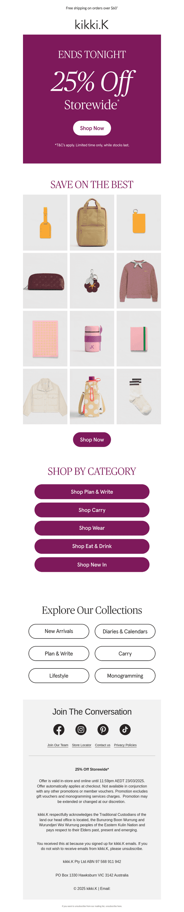 25% Off Storewide* | Ends Tonight