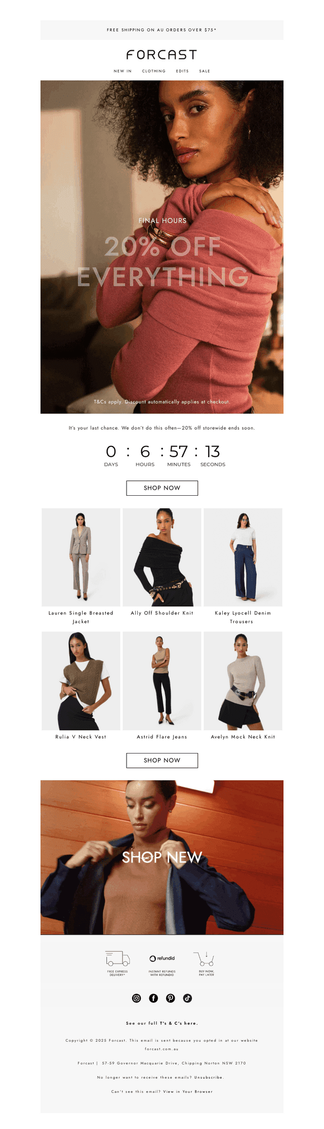 FINAL HOURS | AFTERPAY DAY SALE