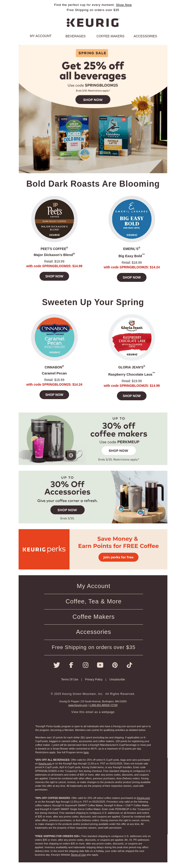 SPRING SAVINGS — 25% off all beverages 🌺