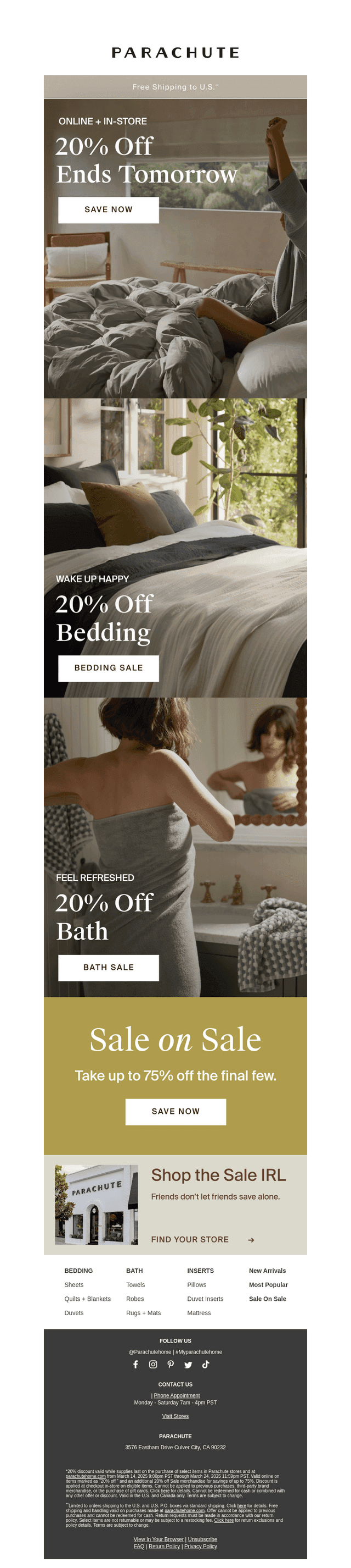 20% Off Ends Tomorrow!