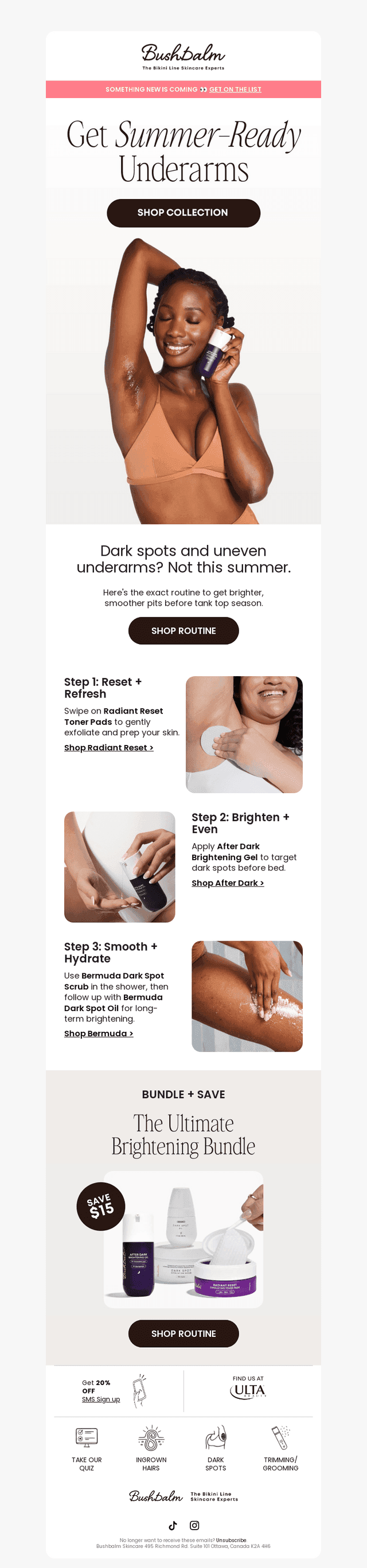 3 Steps to Bright Underarms ✨