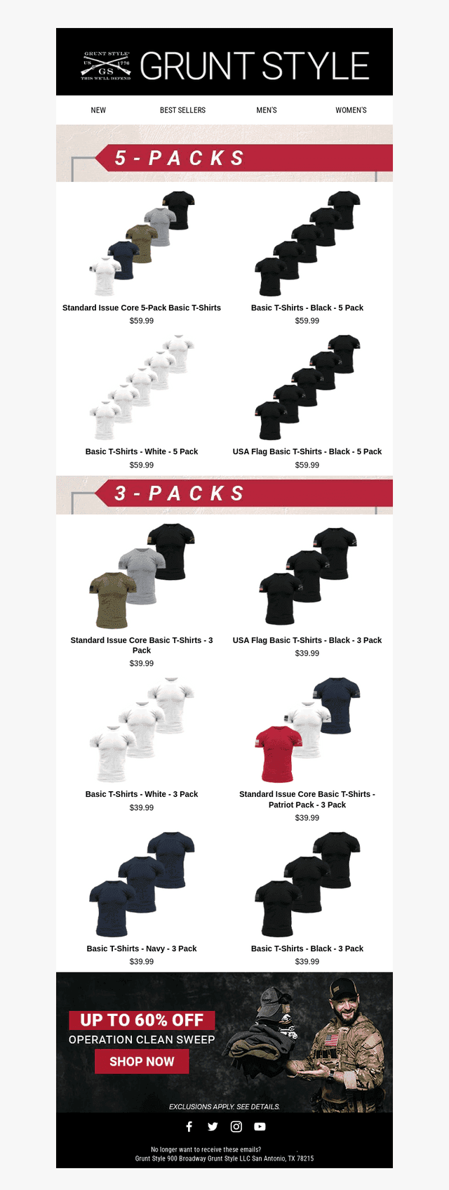 Save Up To 60% with Packs! 💥