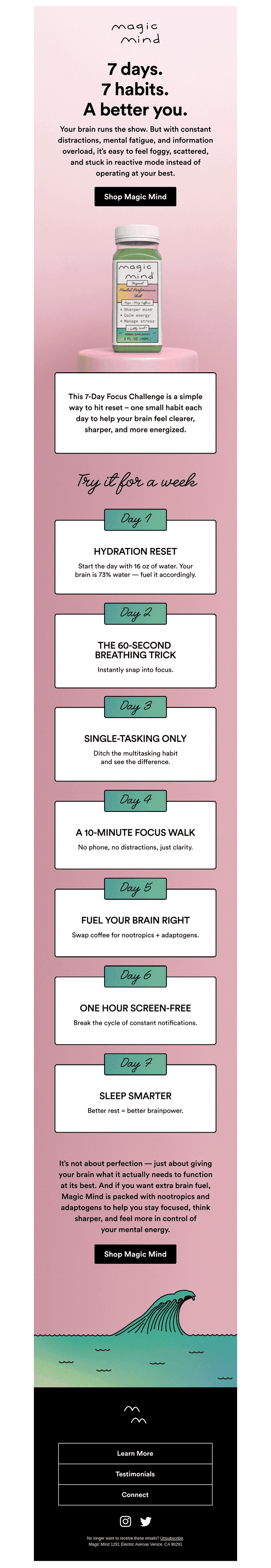 7 days. 7 habits. A better you.