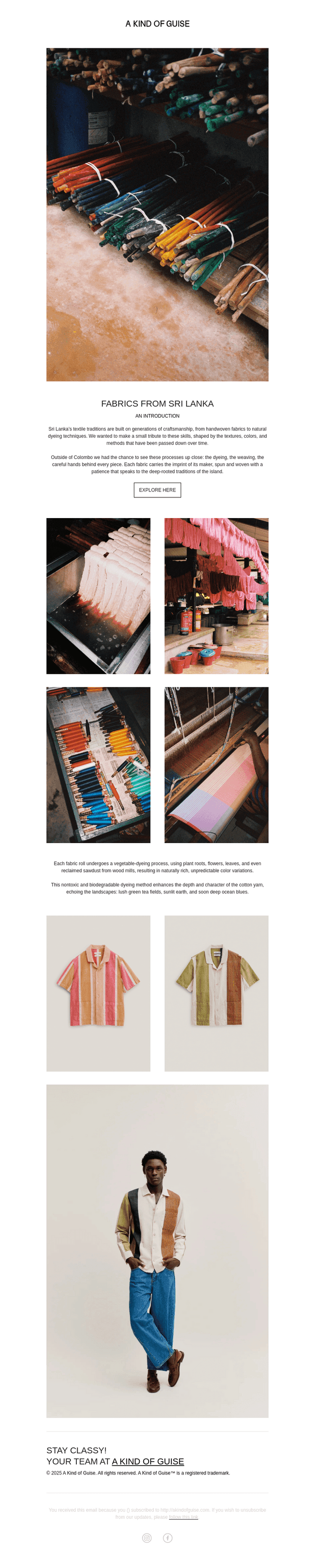 Fabrics from Sri Lanka